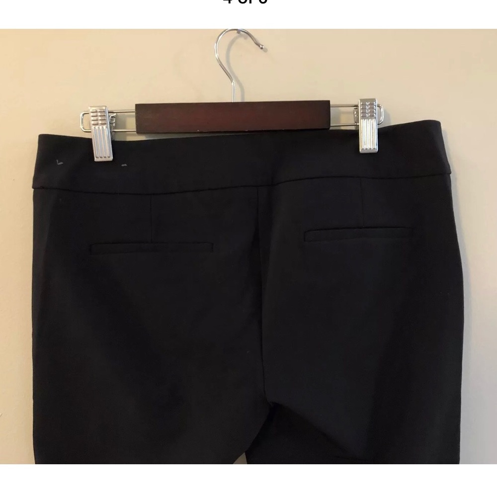 Ann Taylor NWOT Petite Black W/ Blue Strip Pants - Picture 4 of 6